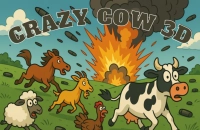Play Crazy Cow 3D now!