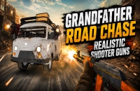 PLay Grandfather Road Chase Realistic Shooter Guns now!