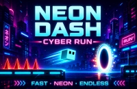 PLay Neon Dash: Cyber Run now!