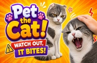 Play Pet the Cat! Watch Out, It Bites! now!